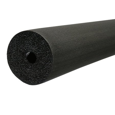 Jones Stephens 1-1/8in ID 1in CTS 3/4in IPS Seamless Black Rubber Pipe Insulation I64118